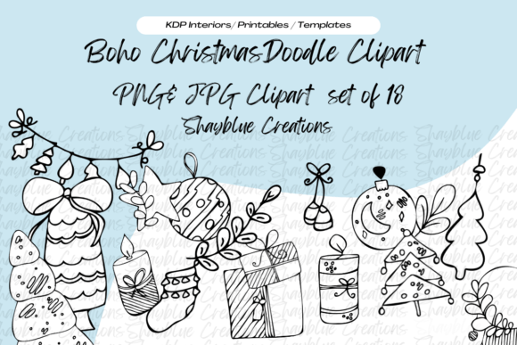 Boho Christmas Clipart & Illustrations Review