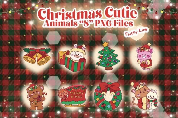 Christmas Animal Cutie: Festive Illustrations for Brands