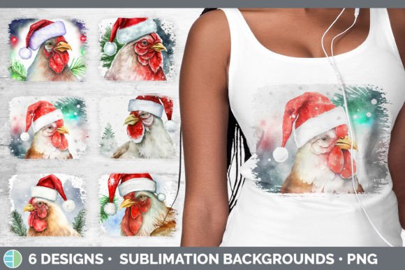 Christmas Chicken Distressed Sublimation: A Designer's Review