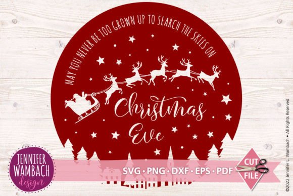 Christmas Eve Santa Sleigh: Premium Illustrations