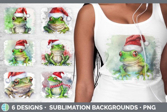 Christmas Frog Ba: Festive Illustrations for Brands