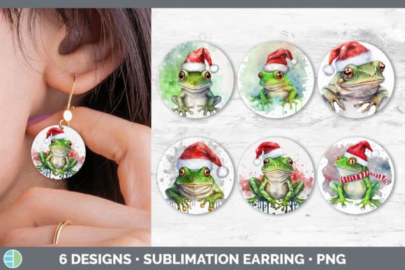 Christmas Frog Round Earring Sublimati: A Seller's Review