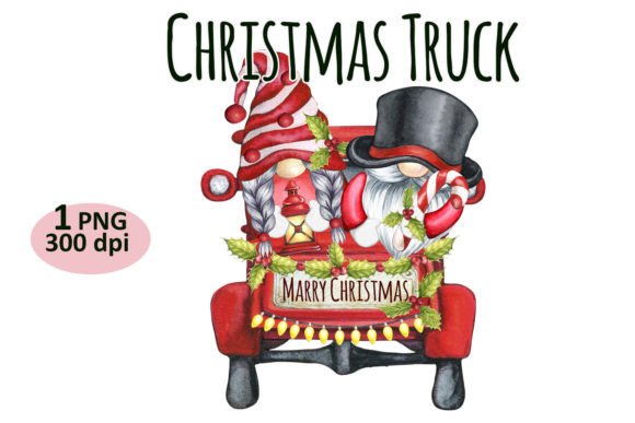 Christmas Gnome Truck Clipart PNG: Festive Illustrations Review