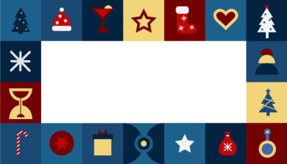 Christmas Sale Social Media Post Templat: Festive Illustrations