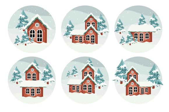 Christmas Winter Background Collection: Illustrations Review
