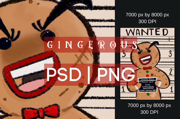 Ginger Bread Man Christmas Sublimation: Illustrations Review