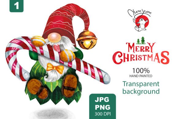 Gnome on Christmas Coffee: Festive Illustrations