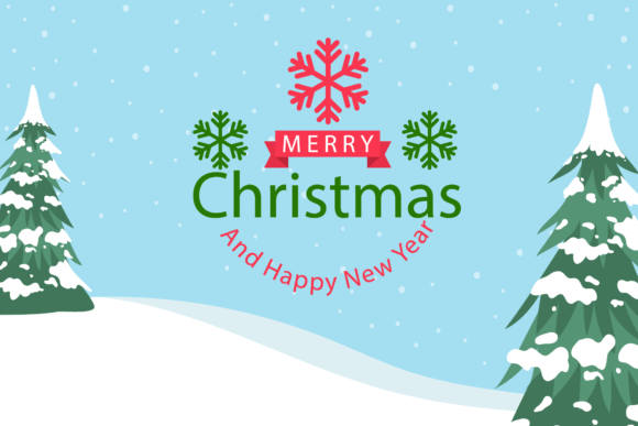 Merry Christmas Background Winter: Premium Illustrations