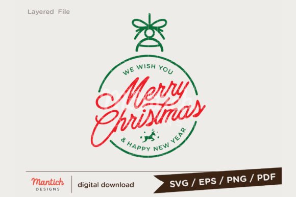 Merry Christmas Sign SVG: Festive Illustrations