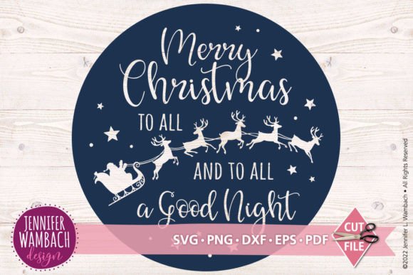 Merry Christmas to All Round Sign: Illustrations Review