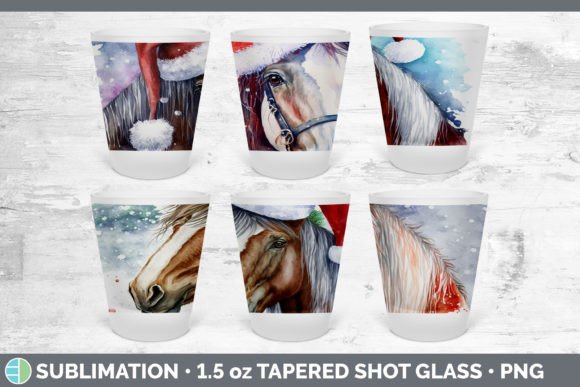 Review: Christmas Horse Shot Glass Sublimation for Holiday Crafts