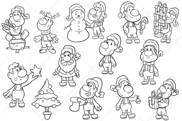 Review: Christmas Trolls Digital Stamps for Holiday Embroidery