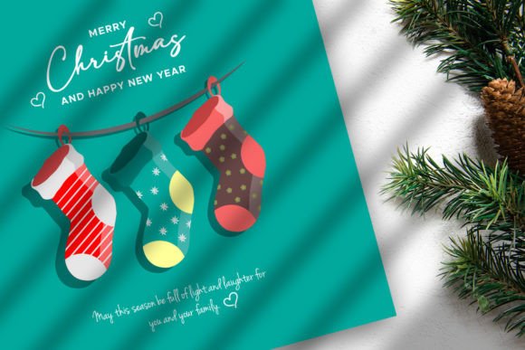 Review: Illustration Christmas Socks Card for Festive Illustrations