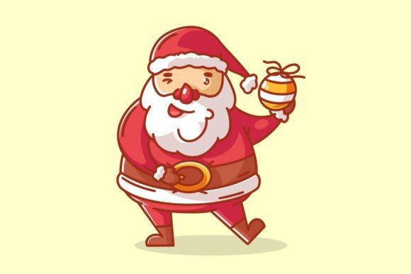 Santa Claus Holds a Christmas Ball: Illustrations Review